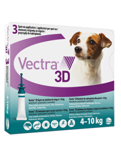 Vectra 3d*spot-on Soluz 3 Pipette 1,6 Ml Cani Da 4 A 10 Kg Verde