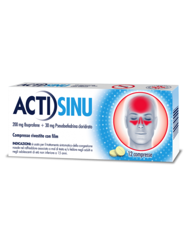 Actisinu*12 Cpr Riv 200 Mg + 30 Mg