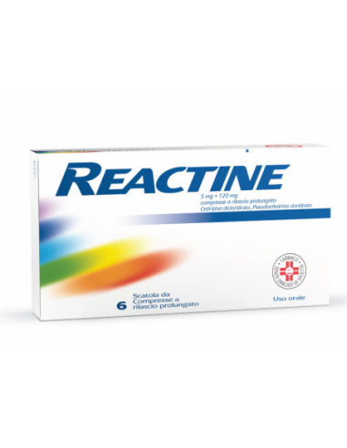 Reactine*6 Cpr 5 Mg + 120 Mg Rilascio Prolungato