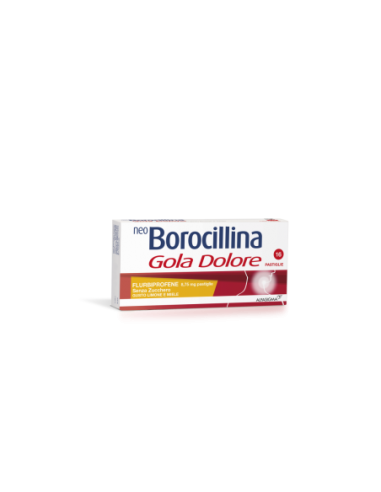 Neoborocillina Gola Dolore*16 Pastiglie 8,75 Mg Limone E Miele Senza Zucchero