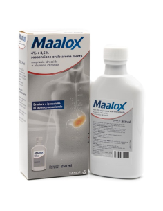 Maalox*orale Sosp 250 Ml 4% + 3,5% Aroma Menta