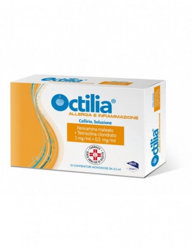 Octilia Allergia E Infiammazione*10 Monod Collirio 0,5 Ml 0,3 Mg/ml + 0,5 Mg/ml