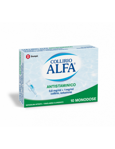 Collirio Alfa Antistaminico*10 Monod Collirio 0,8 Mg/ Ml + 1mg/ml 0,3 Ml
