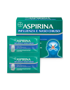 Aspirina Influenza E Naso Chiuso*orale 10 Bust 500 Mg + 30 Mg