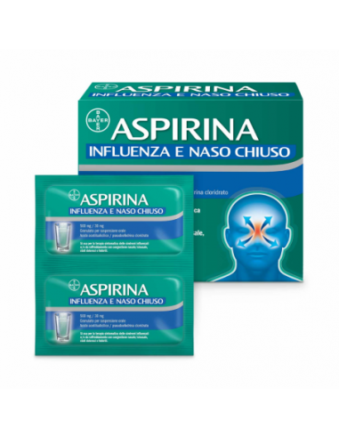 Aspirina Influenza E Naso Chiuso*orale 20 Bust 500 Mg + 30 Mg