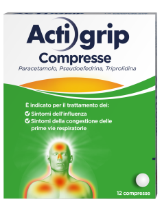 Actigrip*12 Cpr 60 Mg + 2,5 Mg + 500 Mg