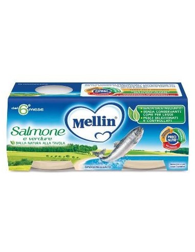 Mellin Omogeneizzato Salmone 2 X 80 G