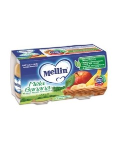 Mellin Omogeneizzato Mela Banana 100 G 2 Pezzi