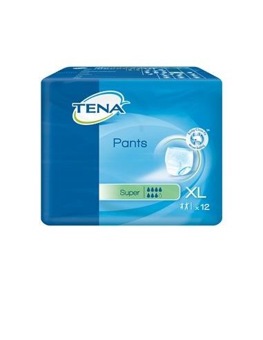 Pannolone Pull-up Tena Pants Super Taglia Extra Large 12 Pezzi