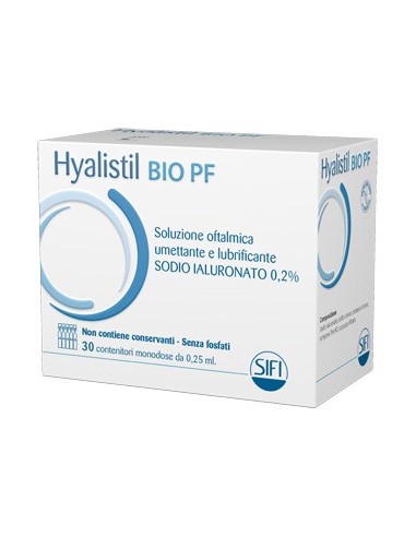 Hyalistil Bio Soluzione Oftalmica Phosphate Free Monodose Abase Di Acido Ialuronico 0,2% 30 Flaconcini 0,25 Ml