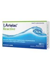 Artelac Reactive Soluzione Oftalmica Monodose 10 Unita' Da 0,5 Ml