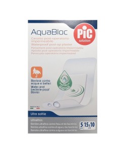 Cerotto Pic Aquabloc Cm10x15 Antibatterico 5 Pezzi