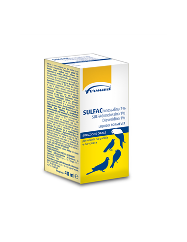 Sulfachinossalina 2% Sulfadimetossina 1% Diaveridina 1% Liquido*orale Soluz 1 Flacone 40 Ml