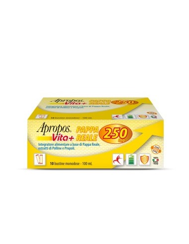 Apropos Vita+ Pappa Reale 250 Mg 10 Bustine 10 Ml