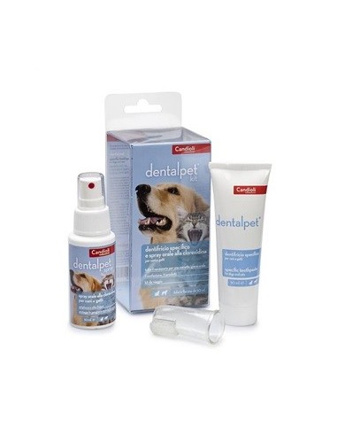 Dentalpet Kit Dentifricio 50ml+spray Orale 50ml+1 Ditale