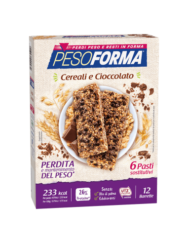 Pesoforma Barretta Cereali/cioccolato 12 X 31 G