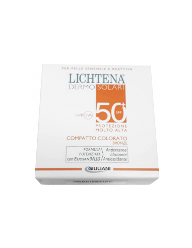 Lichtena Dermosolari Compatto Colorato Spf 50+ Bronze 10 G