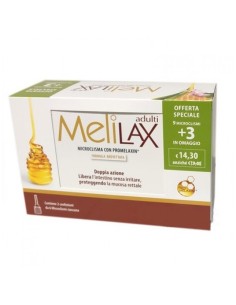 Melilax Adulti Confezione Speciale 9+3 Contiene 2 Confezionida 6 Microclismi Ciascua