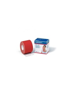 Benda Adesiva Leukotape K Per Taping Fisioterapico Larghezza5 Cm Lunghezza 5 M Colore Rosso In Rotolo