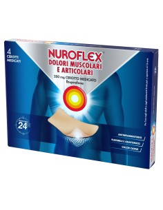 Nuroflex Dolori Muscolari E Articolari*4 Cerotti Medicati 200 Mg