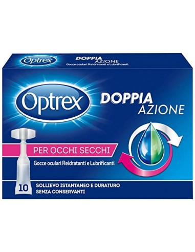 Gocce Oculari Optrex Doppia Azione Reidratanti E Lubrificanti Flaconcino Monodose