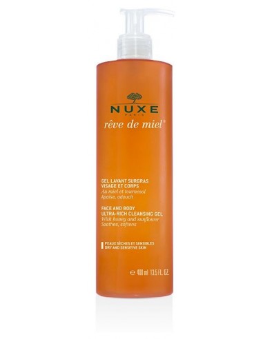 Nuxe Reve De Miel Gel Lavant Surgras Visage Et Corps 400 Ml