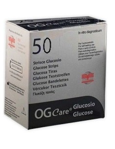 Strisce Misurazione Glicemia Ogcare 50 Pezzi