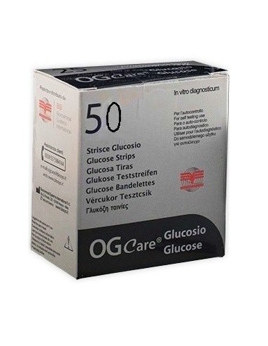 Strisce Misurazione Glicemia Ogcare 50 Pezzi