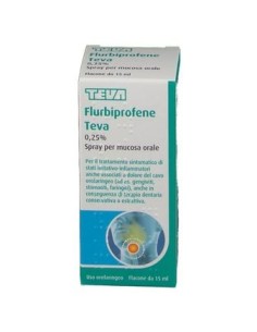 Flurbiprofene (teva)*spray Mucosa Orale 15 Ml 0,25%