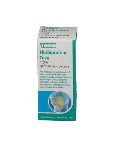 Flurbiprofene (teva)*spray Mucosa Orale 15 Ml 0,25%