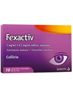 Fexactiv*10 Monod Collirio 0,5 Ml 0,3 Mg/ml + 0,5 Mg/ml