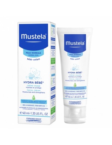 Mustela Hydra Bebe' Crema Viso 24h 40 Ml