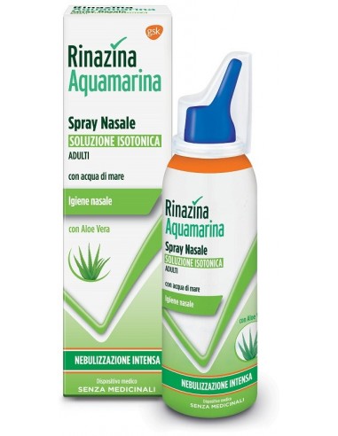 Rinazina Aquamarina Isotonica Aloe Spray Nebulizzazione Intensa 100 Ml