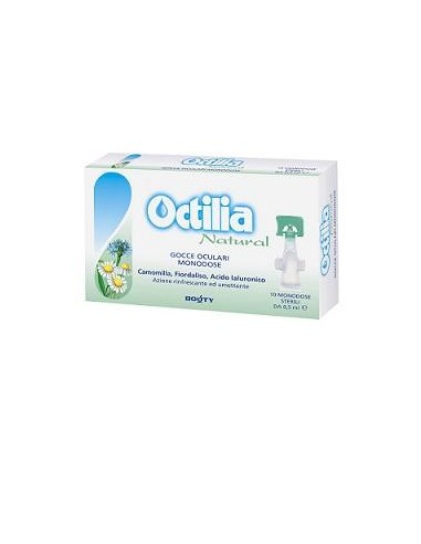 Octilia Natural Gocce Occhi Irritati E Arrossati 10 Flaconcini Monodose 0,5 Ml