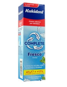 Kukident Complete Fresco Crema Adesiva Per Protesi Dentarie47 G