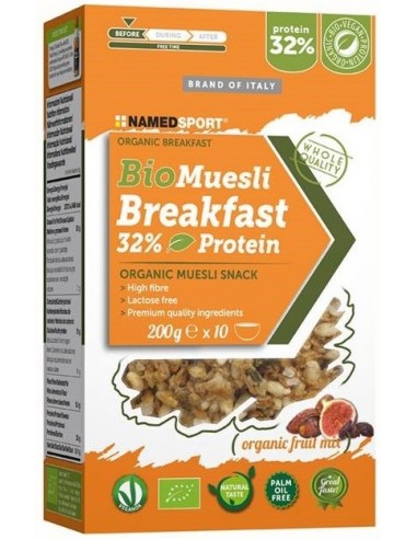 Biomuesli Breakfast 32% Protein Organic Muesli Fruit Mix 200g