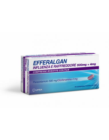 Efferalgan Influenza E Raffreddore*16 Cpr Riv 500 Mg + 4 Mg