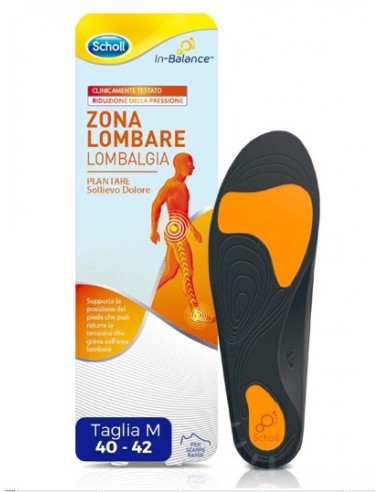 Scholl Plantare Lombare misura M - 2 Pezzi