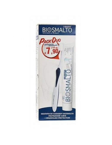Curasept Biosmalto Carie Dentifricio 75 Ml + Spazzolino Biosmalto Protection Bipack