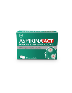 Aspirinaact Dolore E Infiammazione*12 Cpr Riv 1.000 Mg