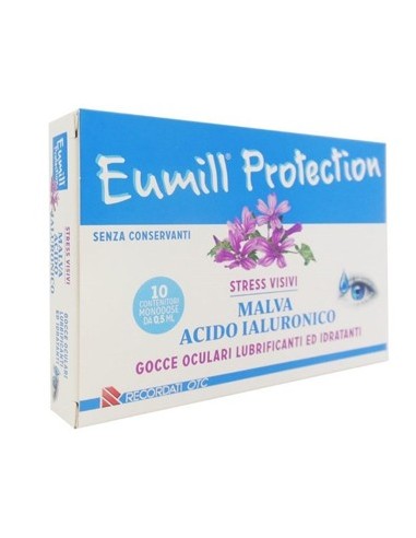 Eumill Protection Gocce Oculari 10 Flaconcini Monodose 0,5 Ml