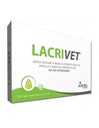 Lacrivet Gocce Oculari Strip 10 Flaconcini 0,5 Ml