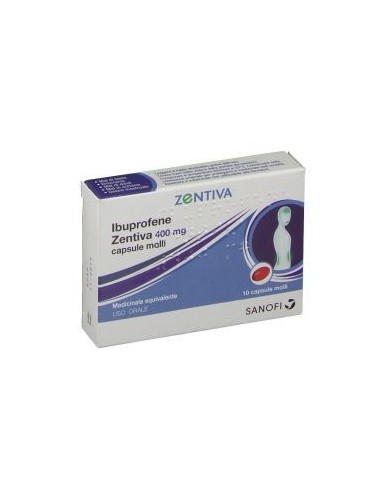 Ibuprofene (zentiva)*10 Cps Molli 400 Mg