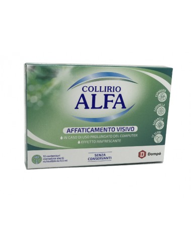 Collirio Alfa Affaticamento Visivo 10 Pezzi Monodose