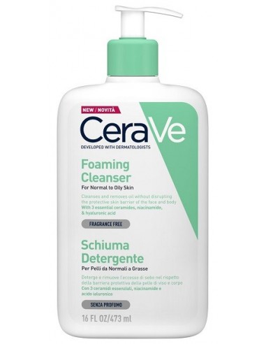 Cerave Schiuma Detergente Viso 473 Ml