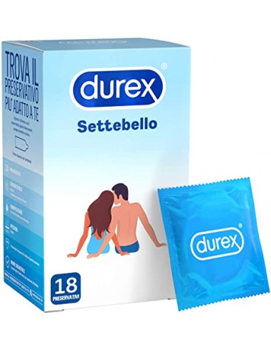 Profilattico Durex Settebello Classico 18 Pezzi