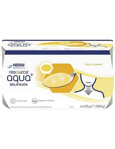 Resource Aqua Acqua Gelificata+lemon Cup 6 4x125 G