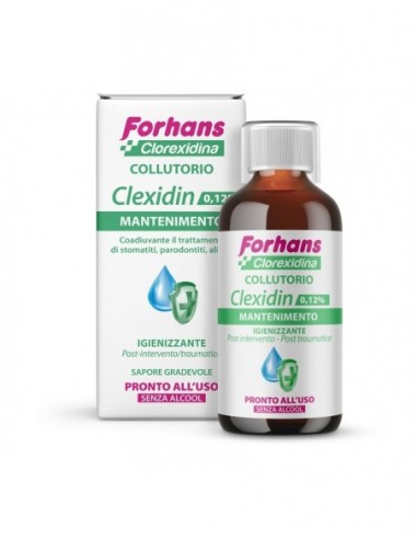 Forhans Collutorio Con Clorexidina 0,12 Clexidin Senza Alcool 200 Ml