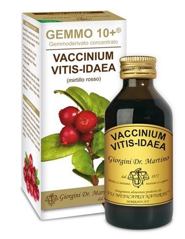 Gemmo 10+ Mirtillo Rosso Liquido Analcolico 100 Ml