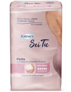 Serenity Pants Pannolone A Mutandina Advance Sei Tu Discreet Taglia Large 12 Pezzi